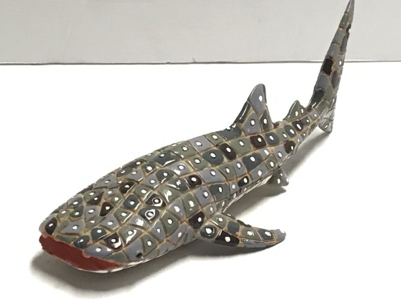 Photo 1 of WHALE SHARK 7” DECORATIVE SCULPTURE
HANDPAINTED BARCINO