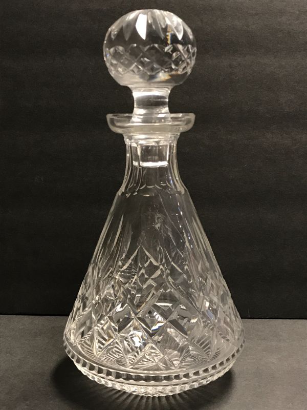 Photo 2 of WATERFORD CRYSTAL DECANTER W STOPPER & 4 GLASSES FROM MACYS 34st in 1978
