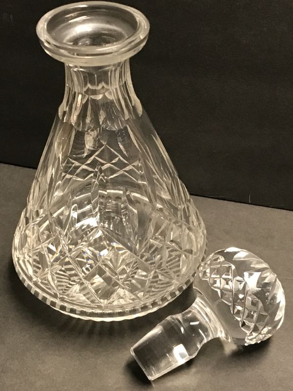 Photo 3 of WATERFORD CRYSTAL DECANTER W STOPPER & 4 GLASSES FROM MACYS 34st in 1978