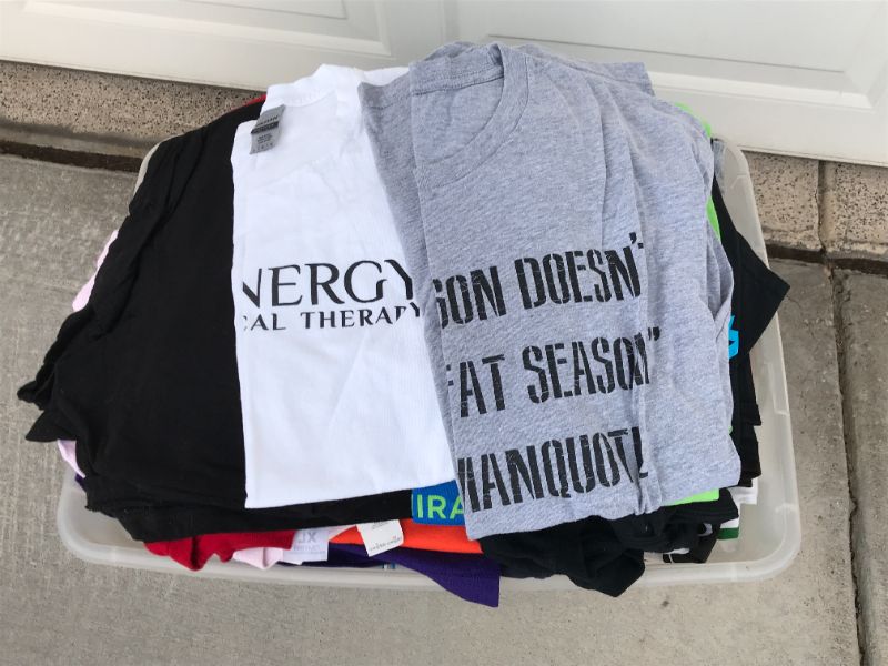 Photo 1 of MENS T-SHIRTS SIZE L/XL SOME VINTAGE