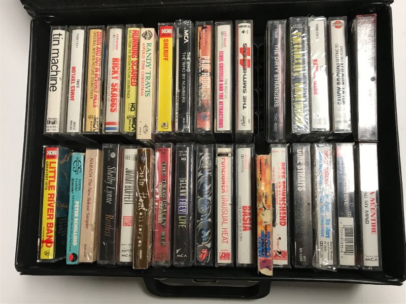 Photo 2 of VINTAGE CLASSIC ROCK TAPES SOME STILL SEALED W/ CASE