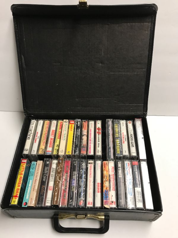 Photo 1 of VINTAGE CLASSIC ROCK TAPES SOME STILL SEALED W/ CASE