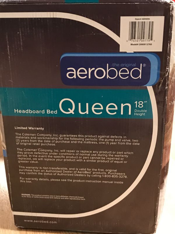 Photo 3 of AEROBED HEADBOARD BED -QUEEN SIZE IN BOX