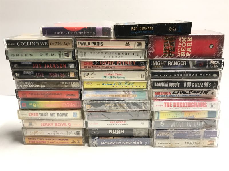 Photo 1 of VINTAGE CLASSIC ROCK CASSETTE TAPES