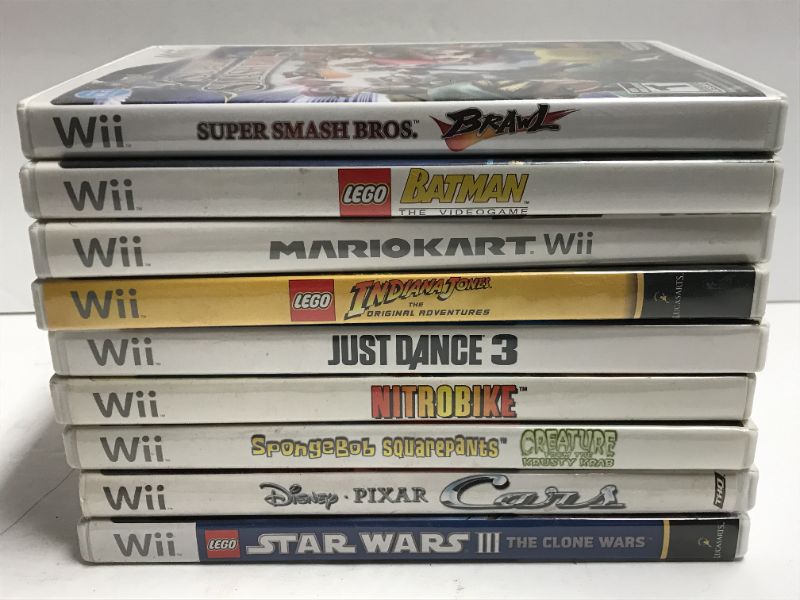 Photo 1 of 9 NINTENDO WII GAMES