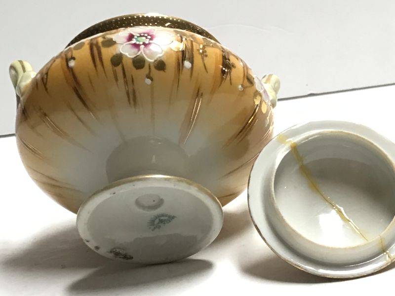 Photo 5 of NIPPON VINTAGE HAND PAINTED CREAM & SUGAR SET