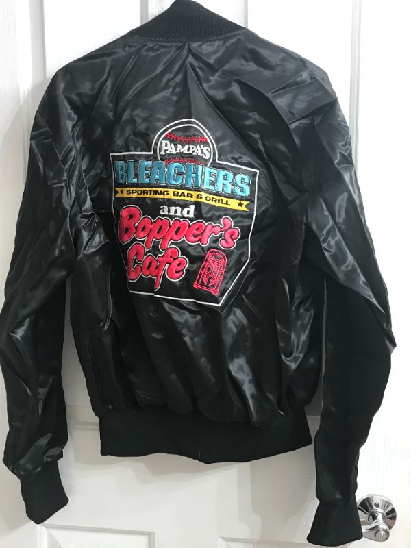 Photo 1 of VINTAGE BLEACHERS AND BOPPERS CAFE EMBROIDERED JACKET SIZE M