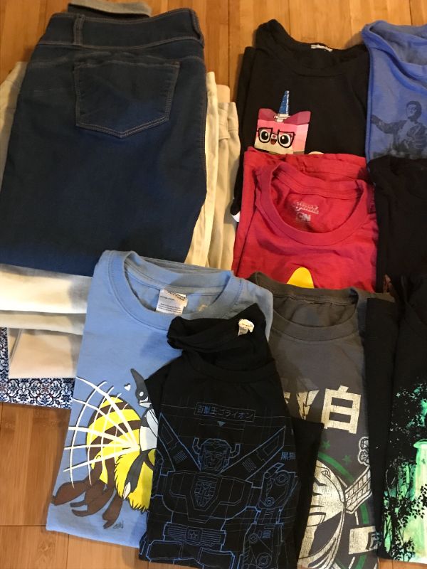 Photo 3 of LOOT CRATE & HOT TOPIC T-SHIRTS AND SOME PANTS LARGE LOT SIZE M