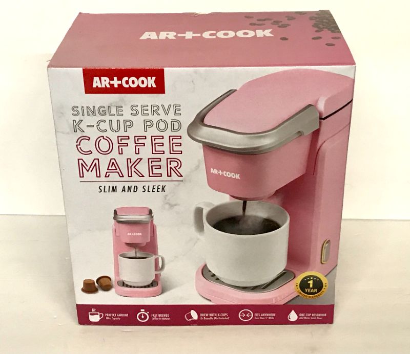 Photo 1 of ART + COOK SINGLE SERVE K-CUP COFFEE MAKER 10oz - PINK