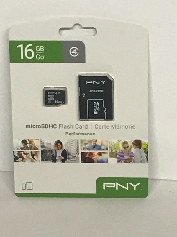 Photo 2 of 5 NEW PNY - 16GB ELITE CLASS 10 U1 microSDHC FLASH MEMORY CARD