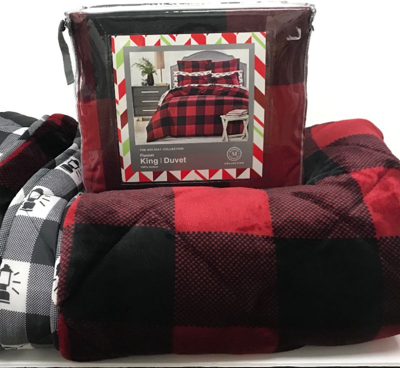 Photo 3 of KING SIZE FLANNEL DUVET SET AND COLEMAN THROW BLANKET