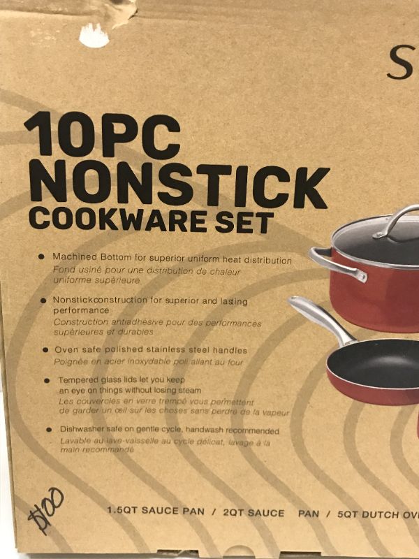 Photo 2 of NEW SEDONA KITCHEN 10PC NONSTICK COOKWARE SET