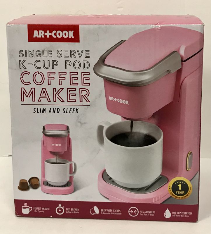 Photo 4 of NEW AR+COOK SINGLE SERVE K-CUP POD COFFEE MAKER