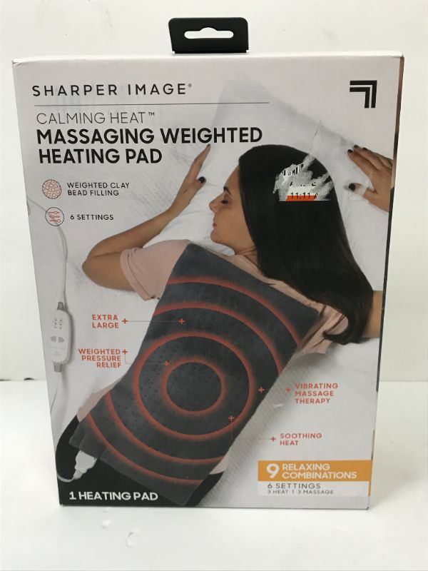 Photo 5 of NEW SHARPER IMAGE MASSAGING WEIGHTED HEATING PAD , MINI MASSAGER & SHATSU FULL BODY