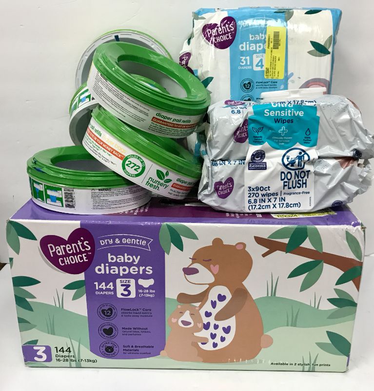 Photo 2 of PARENTS CHOICE DIAPERS & WIPES