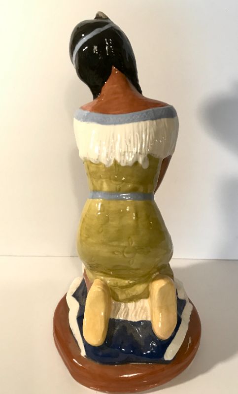 Photo 3 of VINTAGE HAND PAINTED SQUAW CERAMIC FIGURINE
H- 15”