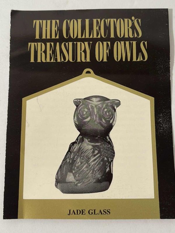 Photo 4 of JADE AND CINIBAR THE COLLECTORS TREASURY OF OWLS - FRANKLIN MINT