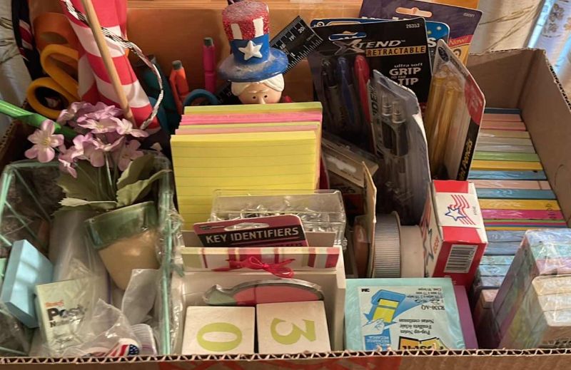 Photo 1 of OFFICE SUPPLIES SOME NEW IN PACKAGE - LARGE LOT