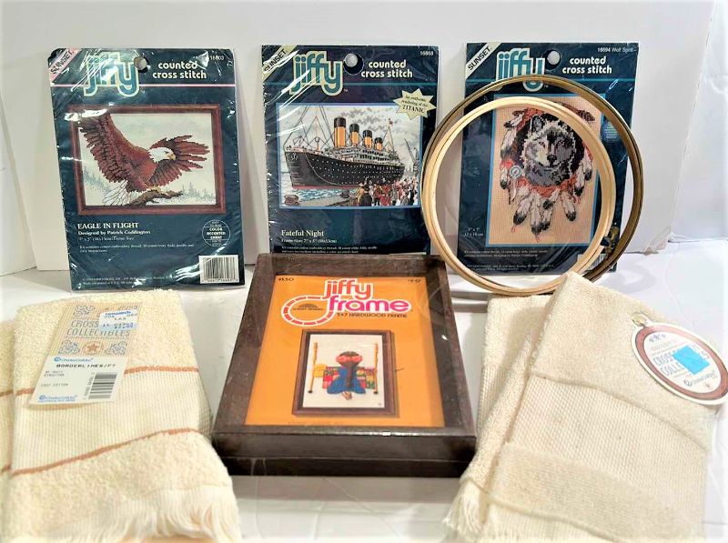 Photo 1 of NOS CROSS STITCH KITS AND ACCESSORIES 