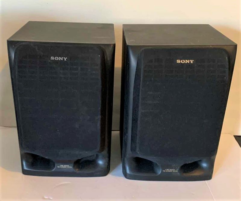 Photo 1 of TWO SONY 3 WAY SPEAKERS