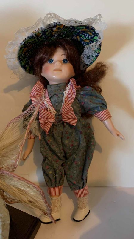 Photo 4 of SIX VINTAGE PORCELAIN DOLLS