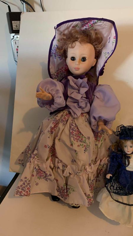 Photo 4 of TEN VINTAGE PORCELAIN DOLLS