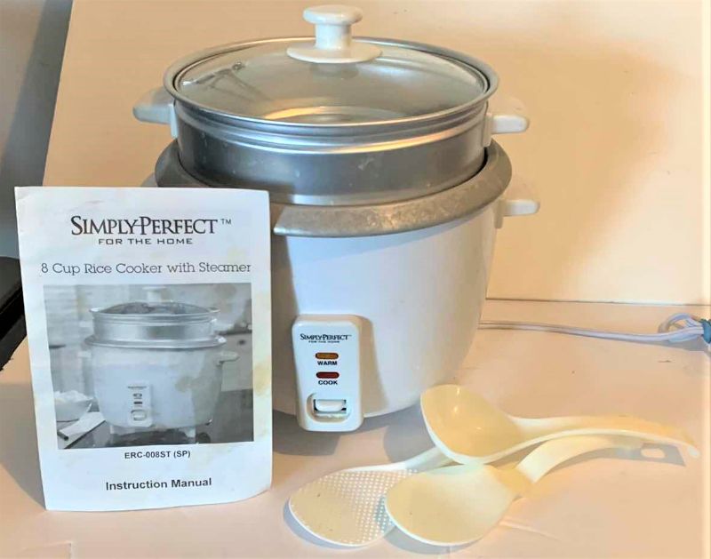 Photo 1 of SIMPLY PERFECT 8 CUP RICE COOKER W STEAMER