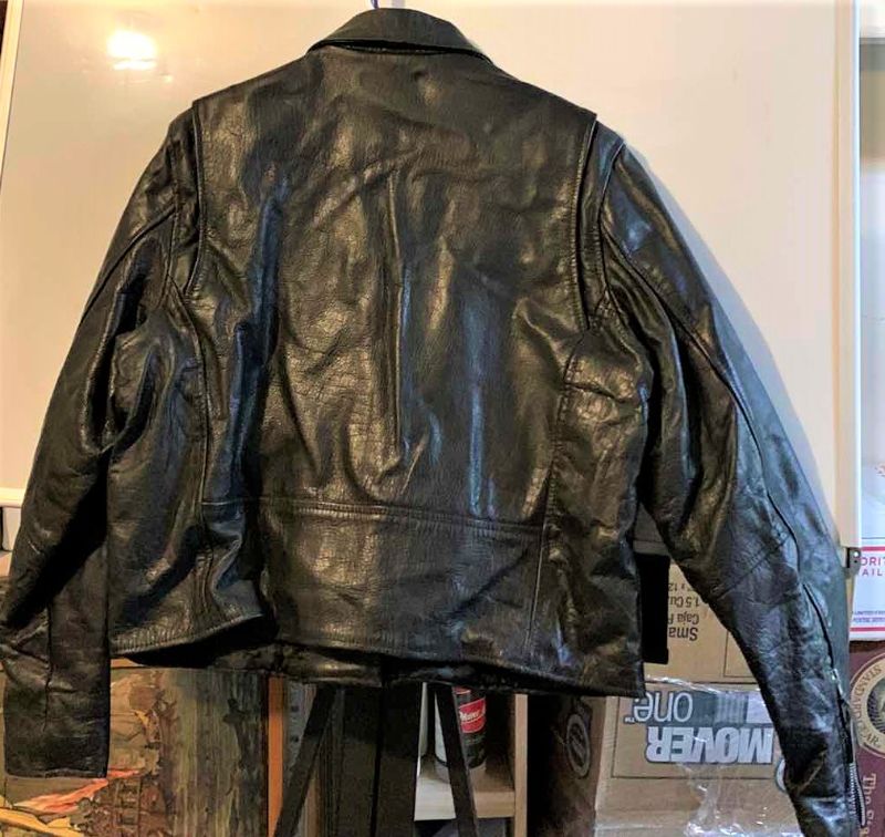 Photo 5 of WOMENS BLACK LEATHER MOTORCYCLE JACKET SIZE XL