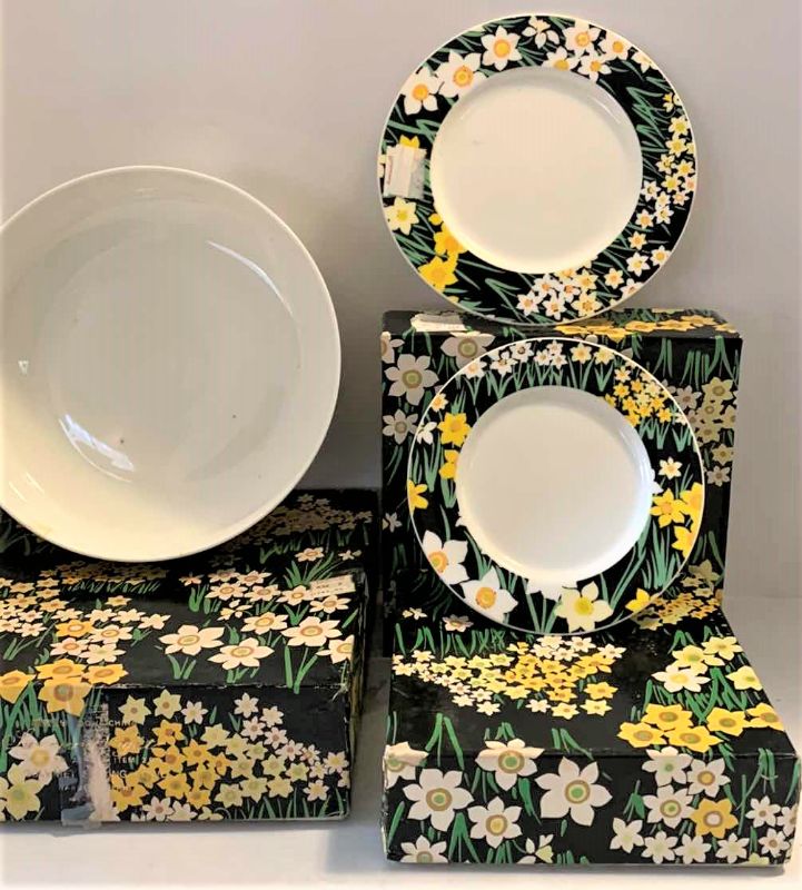 Photo 1 of MIKASA BONE CHINA, 4 DESSERT PLATES, 4 SALAD PLATES AND BOWL