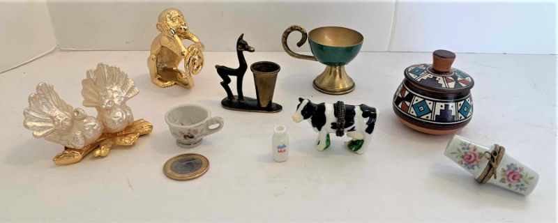 Photo 1 of 10 MINIATURE COLLECTIBLES, LIMOGES FRANCE AND MORE