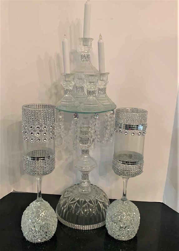 Photo 1 of 3 PIECE EMBELLISHED HOME DECOR TALLEST H24”