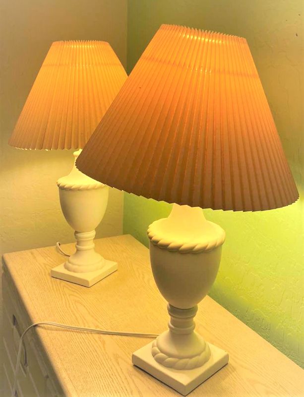 Photo 1 of PAIR OF TABLE LAMPS H26”