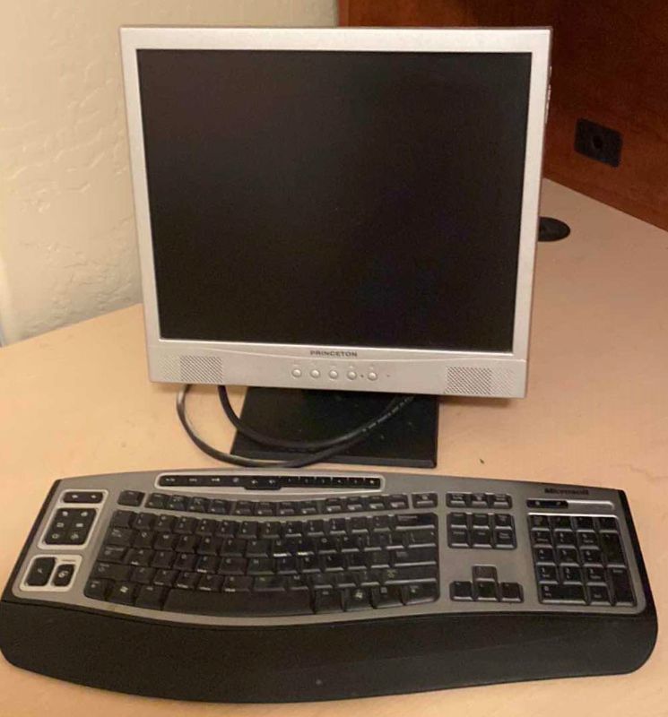 Photo 1 of PRINCETON MONITOR 17” AND MICROSOFT KEYBOARD