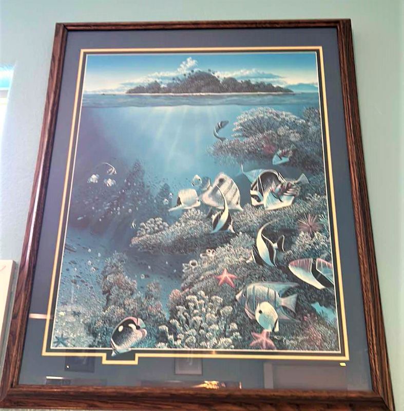 Photo 1 of ARTWORK, WOOD FRAMED LIMITED EDITION PRINTS, HAWAII 27x 33 NELSON 1985