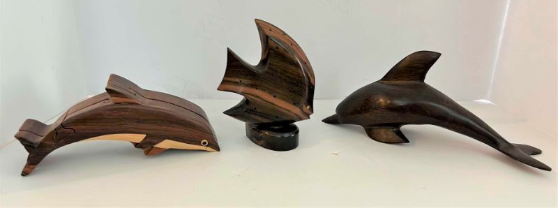 Photo 1 of 3 PIECE WOOD SCULPTURES