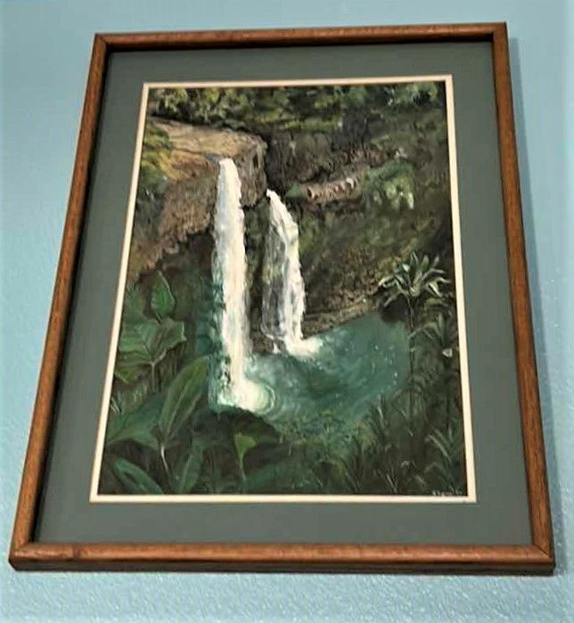 Photo 1 of ARTWORK, WOOD FRAMED TWIN FALLS PAINTING 21”
x 28”