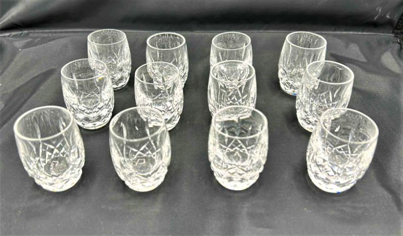 Photo 1 of 12 WATERFORD CUT CRYSTAL LIQUOR GLASSES