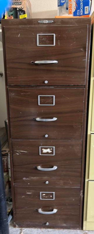 Photo 1 of 4 DRAWER METAL FILING CABINET