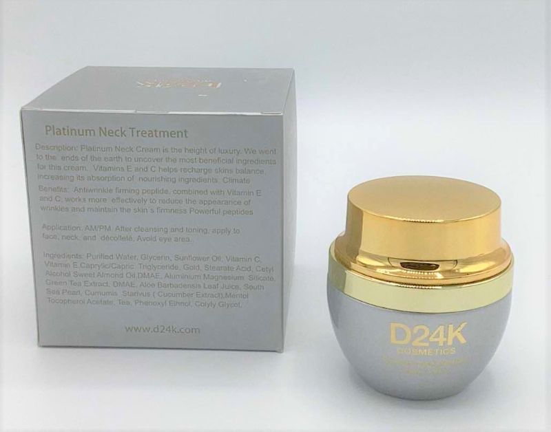 Photo 2 of NEW D24K PLATINUM NECK TREATMENT-EFFECTIVELY WORKS TO REDUCE THE APPEARANCE OF WRINKLES AND MAINTAINS THE SKINS FIRMNESS