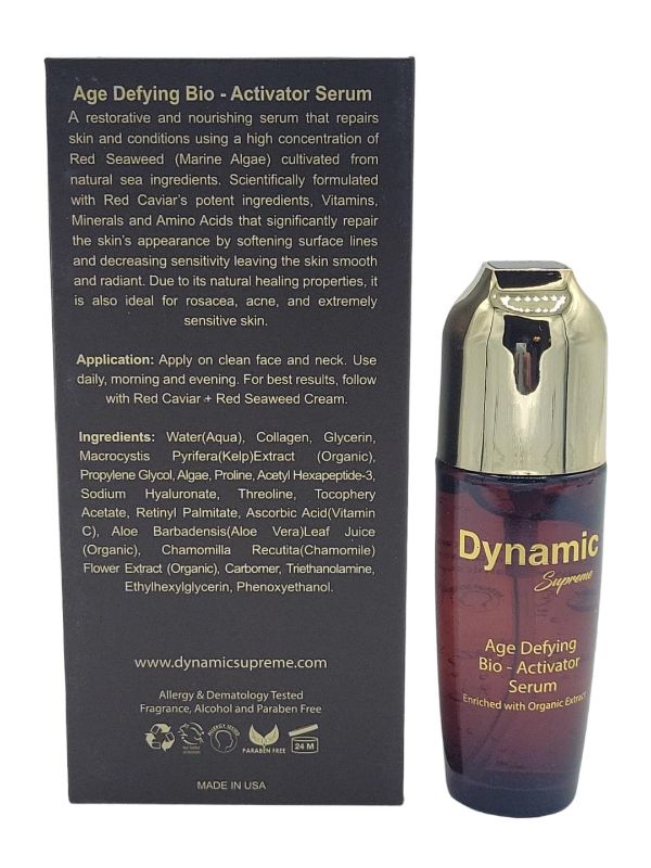 Photo 2 of NEW DYNAMIC SUPREME AGE DEFYING BIO-ACTIVATOR SERUM - REPAIRS SKIN AND CONDITIONS USING HIGH CONCENTRATION OF RED SEAWEED