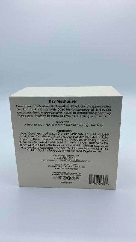 Photo 3 of NEW D24K DAY MOISTURIZER FOR ALL SKIN TYPES, REDUCES APPEARANCE OF FINE LINES AND WRINKLES