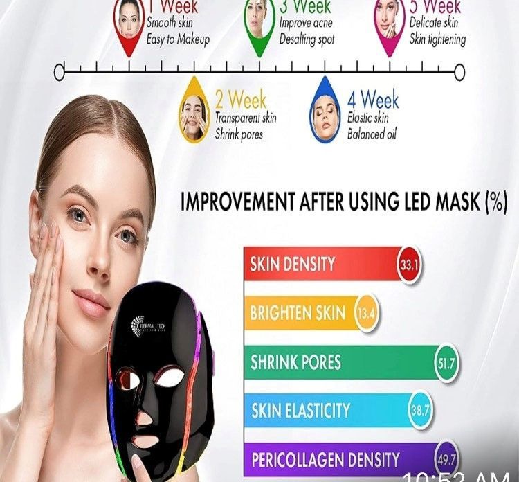 Photo 1 of NEW DERMA TECH SKIN LED CARE - BLACK MASK TO IMPROVE SKINS APPEARANCE