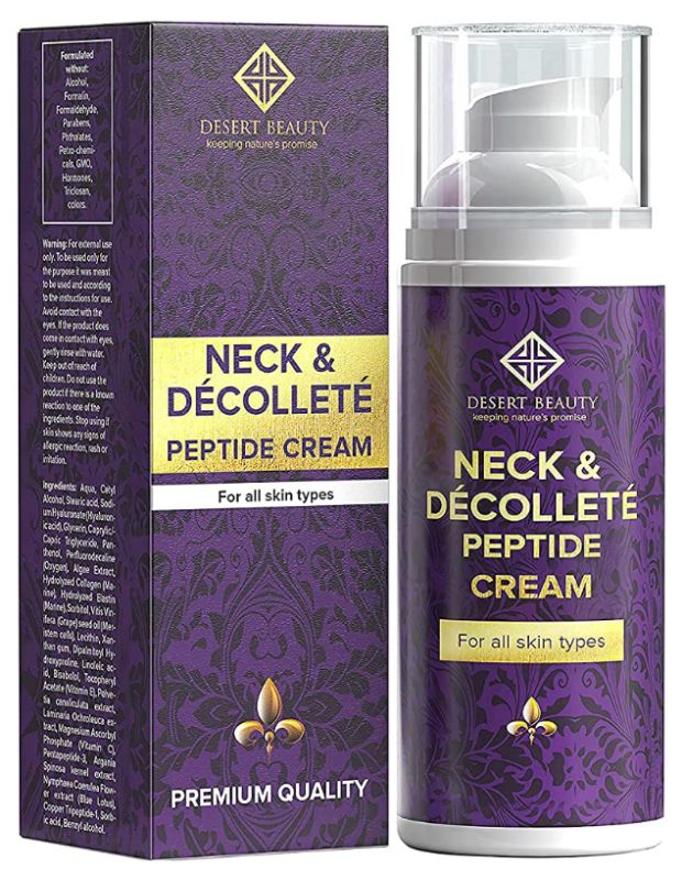 Photo 1 of NEW DESERT BEAUTY NECK AND DÉCOLLETÉ PEPTIDE CREAM ANTI AGING MOISTURIZER ADVANCED STEM CELL + COLLAGEN FORMULA