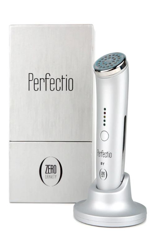 Photo 1 of PERFECTIO BY ZERO GRAVITY FACIAL DEVICE REJUVENATES SKINS APPEARANCE AND STRUCTURE USING DUAL ACTION TECHNIQUES RED LED LIGHT AND TOPICAL HEAT