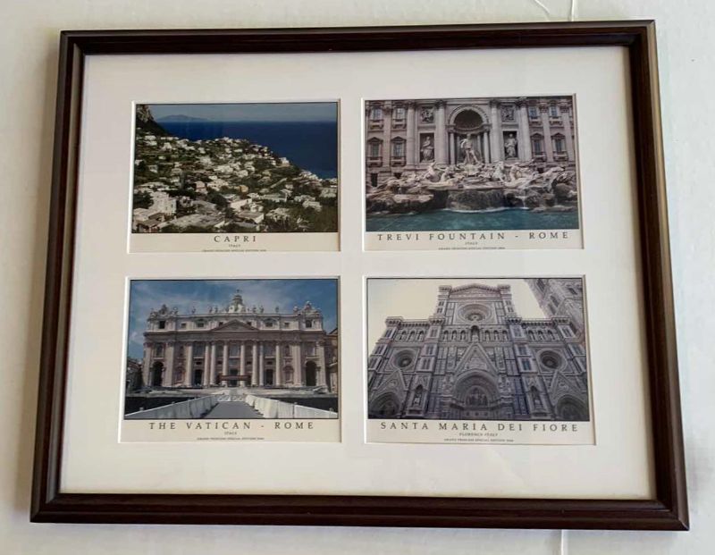 Photo 1 of LANDMARKS OF ITALY PICTURES 21” X 18”