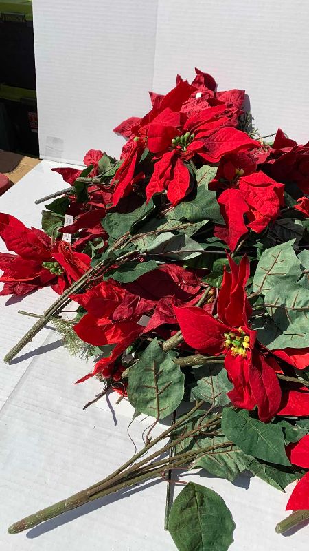 Photo 2 of CHRISTMAS POINSETTIA DECORATIONS