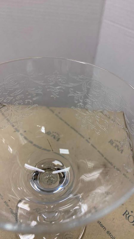 Photo 1 of 36 RONA MARTINI/ COCKTAIL VINTAGE LACE GLASSES