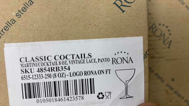 Photo 1 of 36 RONA MARTINI/ COCKTAIL VINTAGE LACE GLASSES