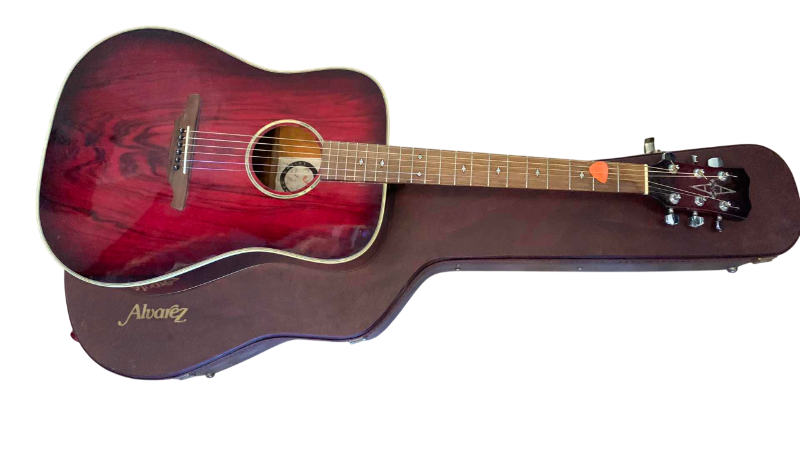 Photo 1 of ALVAREZ ARTIST SERIES 5043 DEEP CRIMSON ACOUSTIC GUITAR AND CASE