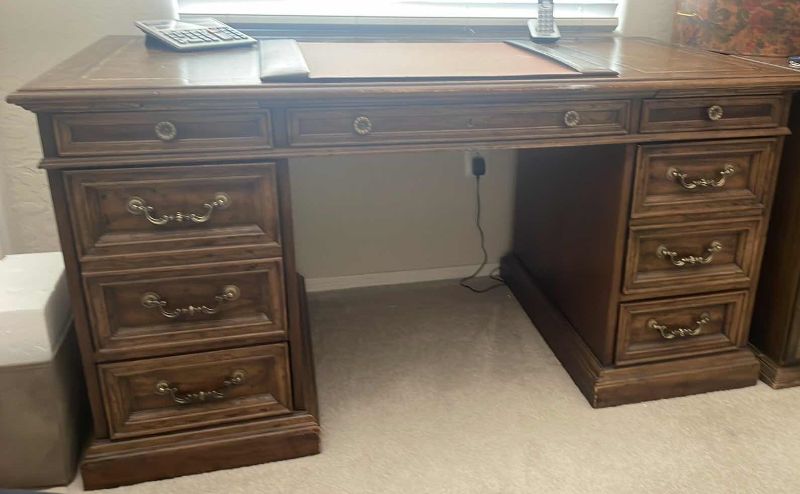 Photo 1 of FILE CABINET DESK 57" X 28" x 30"